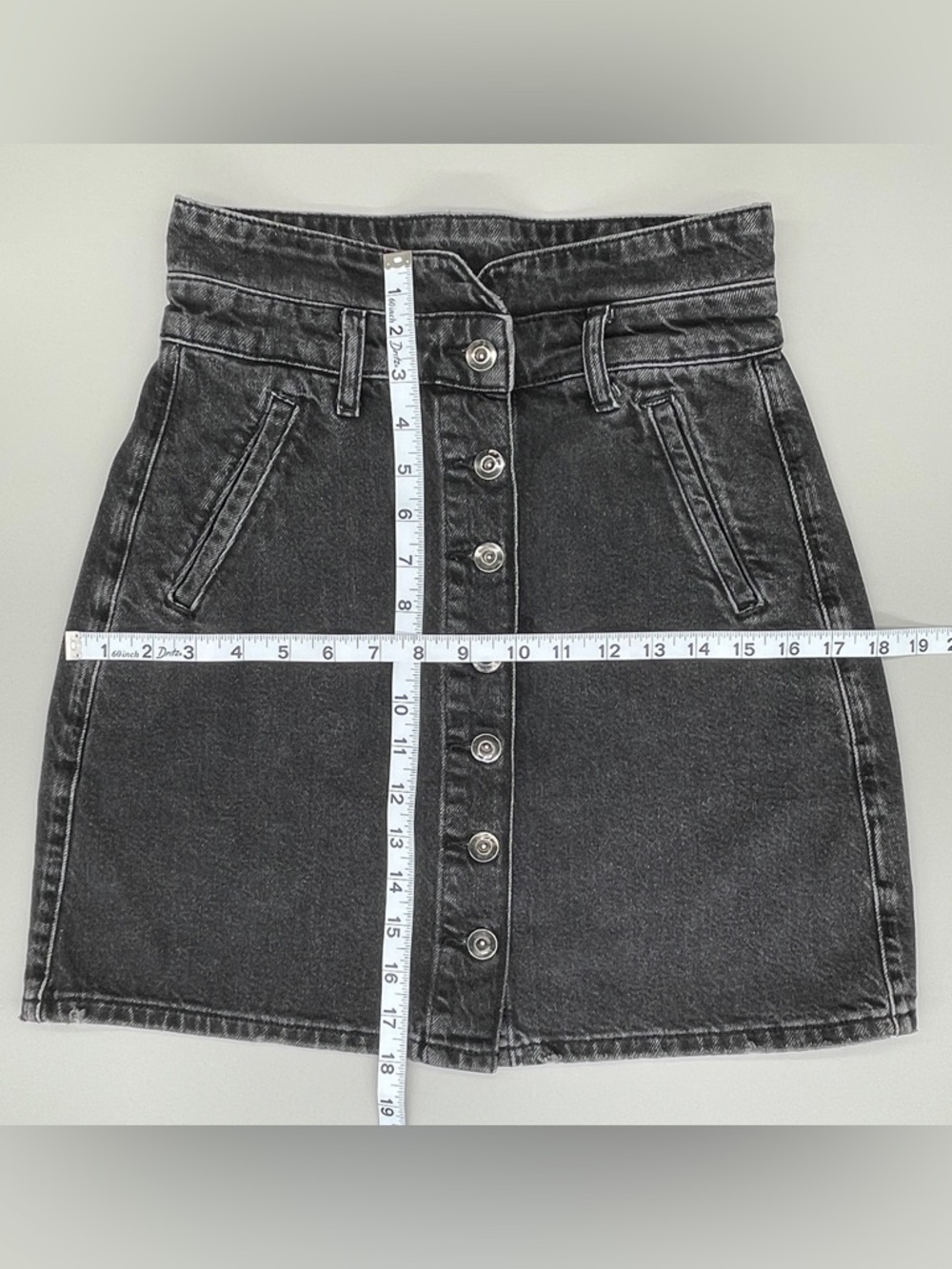 Pilcro by Anthropologie Denim Mini Skirt - Size 2 - Picture 8 of 16